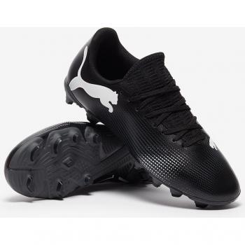 Botas de Fútbol Puma Future 7 Play FG/AG Jr, Color Negro y Blanco, Talla 33 EU