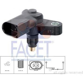 Interruptor de marcha atrás FACET 7.6253, tipo: interruptor, características: piloto de marcha atrás, compatible con vehículos para la activación de luces de reversa
