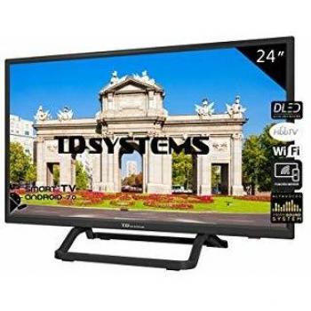 Televisores Smart TV LED 24 Pulgadas TD Systems K24DLX10HS. 2X HDMI, 2X USB, DVB-T2/C/S2, HbbTV