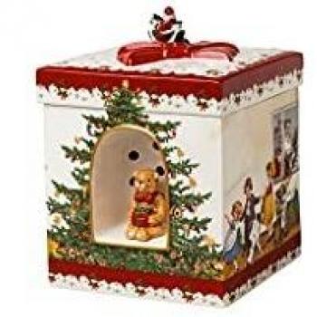 Villeroy & Boch Christmas Toys Decorative Gift Box with Music Box for Kids, Square Shape 21.5 cm