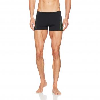ARENA Shadow Bañador Short, Hombre, Black/Leaf, 85