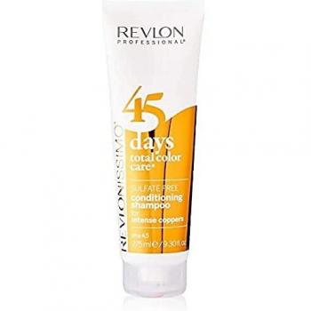 Revlon 45 Days Total Color Care 2 in 1 Shampoo and Conditioner for Intense Copper, 275 ml