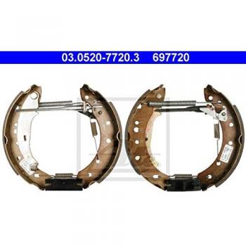 Kit de frenos ATE Original TopKit para Peugeot 206, frenos a tambor con accesorios, número de referencia 03.0520-7720.3