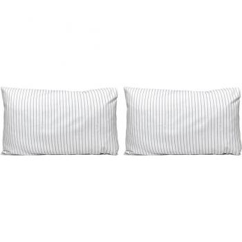 Juego de 2 fundas de almohada algodón Amazona El Caballo