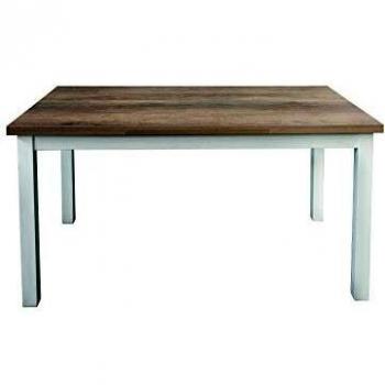 Mesa extensible de madera natural 110x70cm - 190x70cm