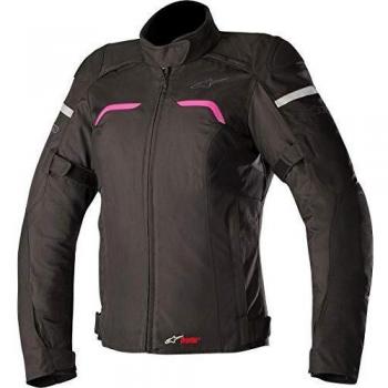 Alpinestars Chaqueta moto Stella Hyper Drystar Jacket Black Fuchsia, Negro/Fuchsia, XL