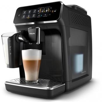Cafetera Espresso Automática Philips Series 3200 LatteGo EP3241/50 - Negra, con Termos y 1 kg de Café Premium