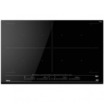 Placa de Inducción Teka IZF 88770 MST Conect | 80 cm | 4 Zonas Flexinducción | Control Multislider | Función PowerPlus | Stop & Go | Conexión Wifi | Negra