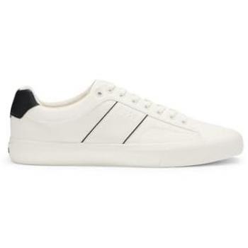 BOSS Aiden Beige Leather Sneakers for Men - Size 41