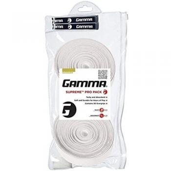 Gamma Unisex's Supreme Overgrip 30/Pk White, Multi, 30 pack