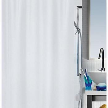 Cortina de Ducha Spirella Primo 180 x 200 cm 100% Poliéster Blanca