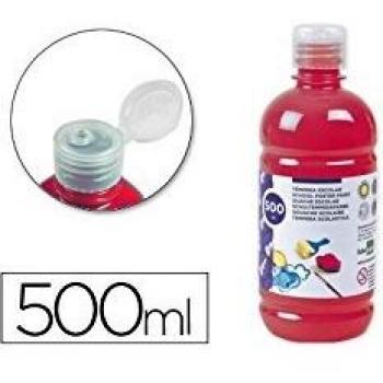 Liderpapel TP10 - Tempera liquida, 500 ml, color rojo escarlata