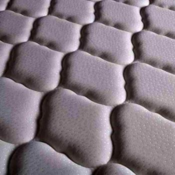 vidaXL Cama con Colchón Viscoelástico Tela Mobiliario de Hogar Descanso Decoración Atractiva Elegante Dormitorio Robusta Duradera Marrón 90x200cm