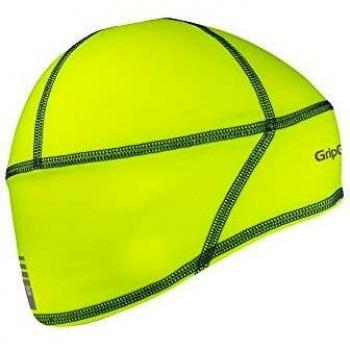 GripGrab Lightweight Thermal Under Helmet Cycling Running Skull Cap-Winter Bicycle Hat-Black, Neon HiViz Headwear Calentadores Babeza, Unisex-Adult, Amarillo Neón, S