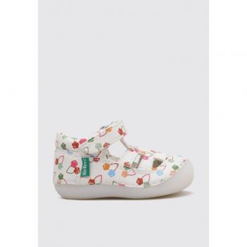 Kickers SUSHY Sandalia Plana bebé niña Blanco hasta talla 30