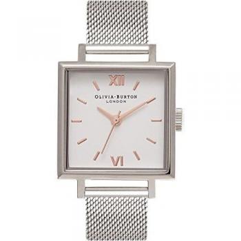 Olivia Burton Big Dial Square Dials Watch OB16SS12