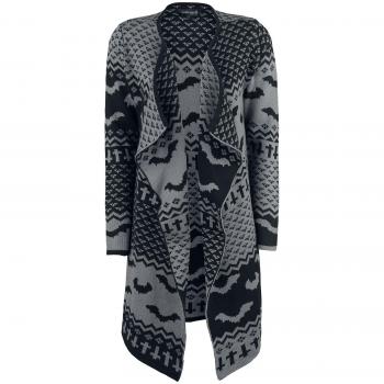 Gothicana by EMP I Dwell In Darkness Cardigan Chica Negro/Gris 4XL