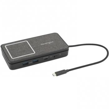 Kensington SD1700P USB-C Dual 4K Portable Mobile Dock with Qi Charging