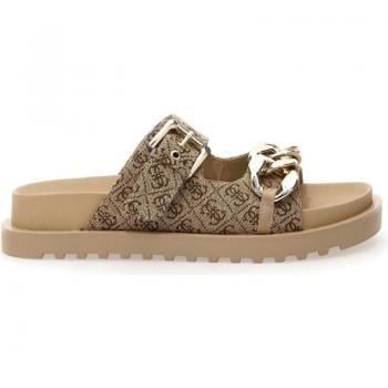 Guess Sandalias de Mujer Beige FL6FT2 FAL03-BEIBR con adorno y hebilla