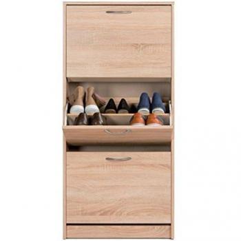 Mueble para zapatos clásico 58 cm - Decoración roble sonoma y claro