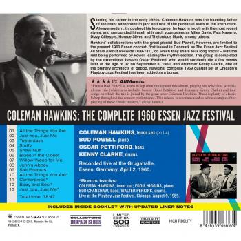 Festival de Jazz de Essen 1960 Completo + 4 Bonus Tr, incluye a Coleman Hawkins
