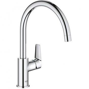 Grifo monomando de fregadero Grohe BauEdge 31367001 cromo