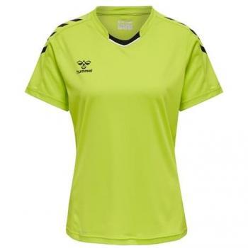 Hummel Camiseta De Manga Corta Core Xk Poly, camisola de poliéster para mujeres, color verde, talla XS