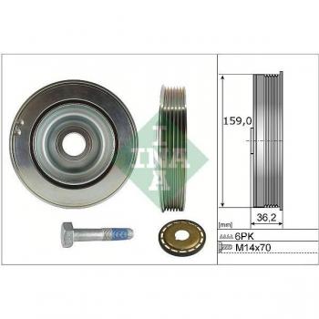 Kit de poleas para cigüeñal INA 544 0173 21