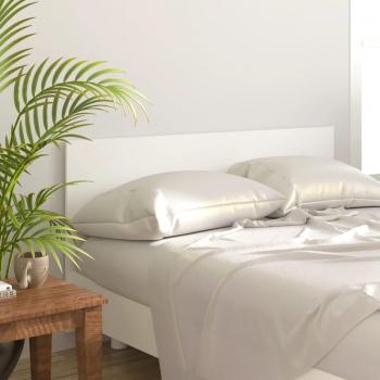 Cabecero para cama blanca 160x1,5x80 cm madera contrachapada multicapa