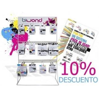 Expositor Kit Tintas HP y Canon + Posters + Descuento