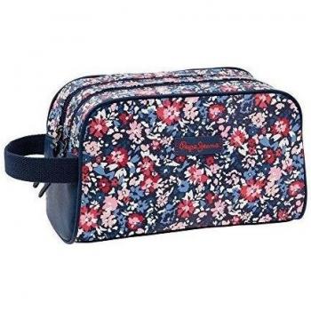 Pepe Jeans Edna Print Neceser de Viaje, 4.99 litros, Color Azul