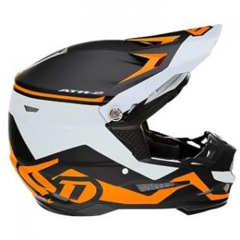 Casco de Cross 6D ATR-2 Drive Neón Naranja, características: diseño aerodinámico, tecnología de absorción de impactos, sistema de ventilación avanzado, interior desmontable y lavable, visor ajustable, homologación