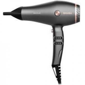 Secador de pelo Cecotec Bamba IoniCare Harmony 2600W tecnología Ion Real con accesorios gris