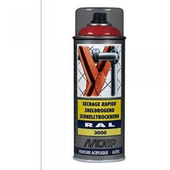 Laca Acrílica Industrial Spray RAL 3000 Rojo Fuego Brillante 400 ml
