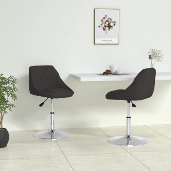 Sillas de comedor de cuero sintético negro - 2 piezas, diseño moderno, tapizado en cuero sintético fácil de limpiar, estructura robusta, patas de metal, ideal para comedores y cocinas