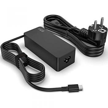 65W/45W USB-C/Type C Cargador Adaptador de portátil para Lenovo Chromebook ThinkPad X1 T480 T480s T580 T580s T490s E585 E580 E590 E595 C330 14e 300e 500e Yoga 720-13IKB Ideapad 100e 730S 910-13IKB