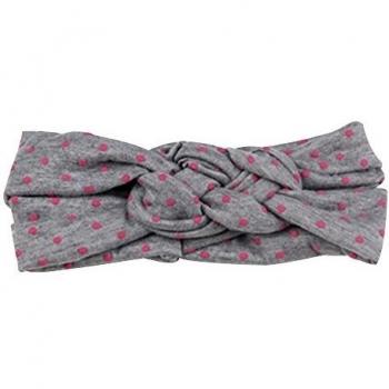 Contever® 1x Dot Banda de Pelo Bebé Niña Nudo de la Paz Diadema Headband Elasticidad Turbante -- Gris