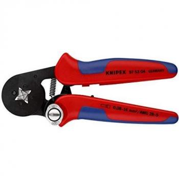 KNIPEX Alicate autoajustable para crimpar punteras huecas de acceso lateral