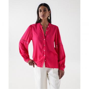 Blusa de mujer de manga larga con detalle de encaje Salsa Jeans