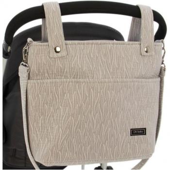Bolso talega para silla de paseo Rosy Fuentes - Bolso práctico y funcional, diseñado para sillas de paseo, fabricado en material resistente y fácil de limpiar, con múltiples compartimentos para organizar accesorios del bebé, incluye correas ajust