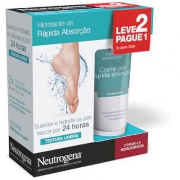 Neutrogena Fast Absorbing Moisturizing Cream for Feet 100ml x2
