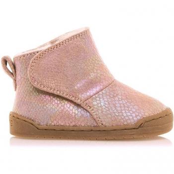 Mustang - Botines de bebés con piso suave y cierre adherente; Mustang - Zapato Respetuoso para Niños en Color Rosa con Suela Flexible y Puntera Ancha