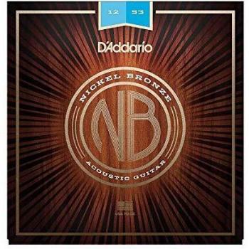 D'Addario NB1253 Nickel Bronze Acoustic Guitar Strings, Light