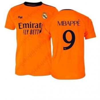 Camiseta Oficial de Manga Corta Junior Segunda Equipación Real Madrid 24/25 Mbappé