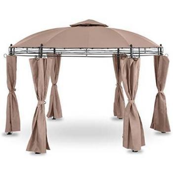 Carpa para jardín redonda Ø 3,50 m 180 g/m² beige