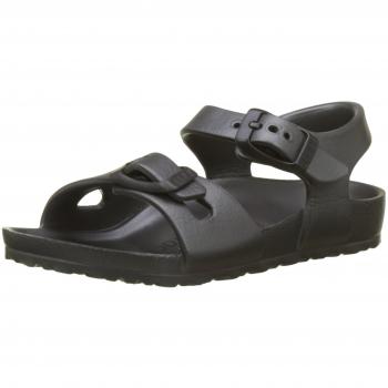 Birkenstock Rio, Sandalias con Correa de Tobillo Niñas, Gris