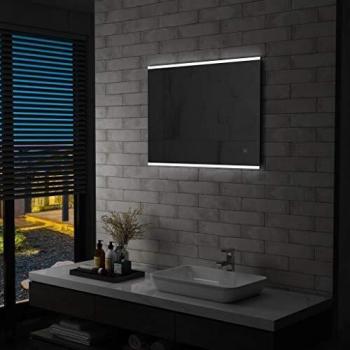 Espejo de baño LED con sensor táctil 80x60 cm