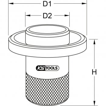 Herramienta de montaje de cojinetes de eje principal de diferencial para Volvo KS Tools 460.3950