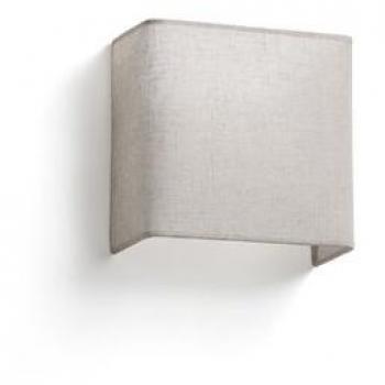 Aplique de pared cuadrado Faro Barcelona 66400-105 OTTON SQ 200 vertical Blanco/Lino