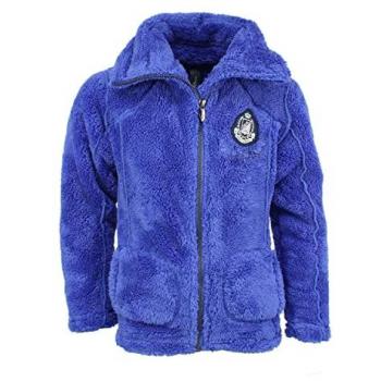 Peak Mountain Coral Sherpa Fleece Jacket for Girls
